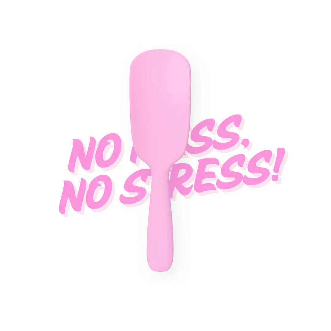 Daily Habit - No Mess, No Stress Easy Clean Hair Brush (Pink) - Hullabaloo