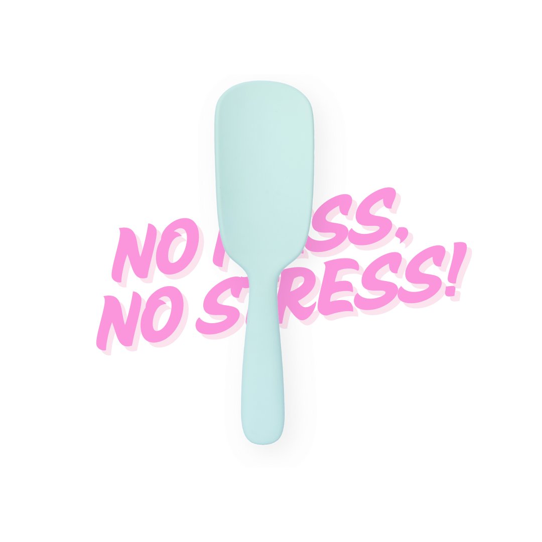 Daily Habit - No Mess, No Stress Easy Clean Hair Brush (Blue) - Hullabaloo