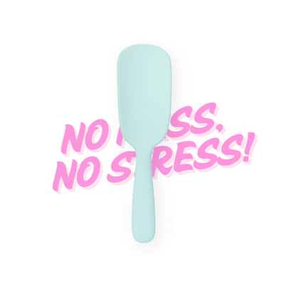 Daily Habit - No Mess, No Stress Easy Clean Hair Brush (Blue) - Hullabaloo