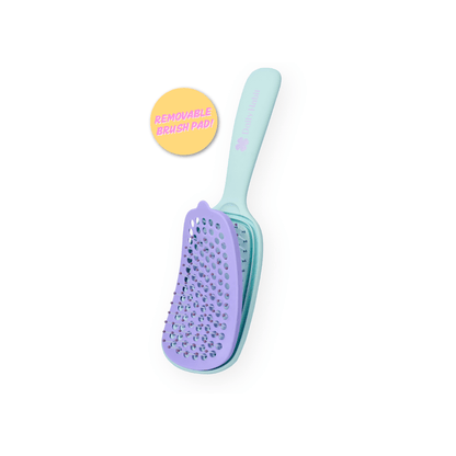 Daily Habit - No Mess, No Stress Easy Clean Hair Brush (Blue) - Hullabaloo
