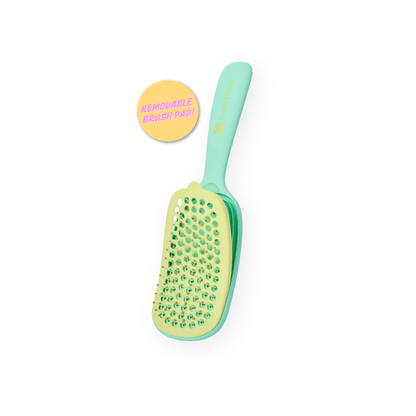 Daily Habit - No Mess, No Stress Easy Clean Hair Brush (Green) - Hullabaloo