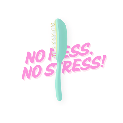 Daily Habit - No Mess, No Stress Easy Clean Hair Brush (Green) - Hullabaloo