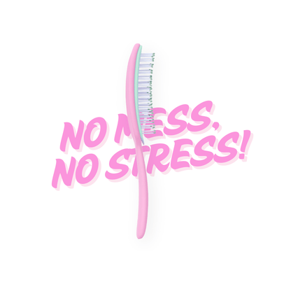 Daily Habit - No Mess, No Stress Easy Clean Hair Brush (Pink) - Hullabaloo