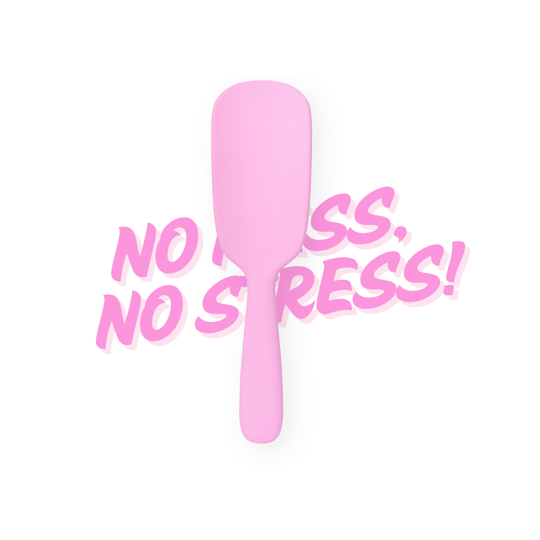 Daily Habit - No Mess, No Stress Easy Clean Hair Brush (Pink) - Hullabaloo