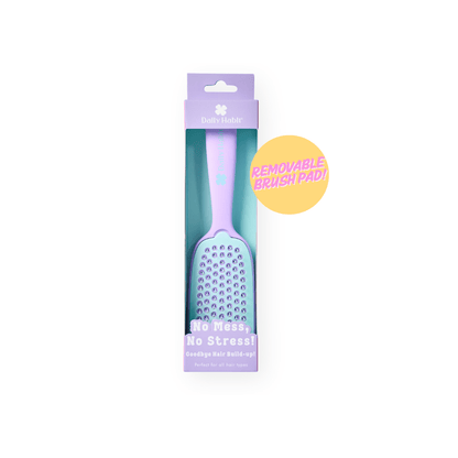 Daily Habit - No Mess, No Stress Easy Clean Hair Brush (Purple) - Hullabaloo