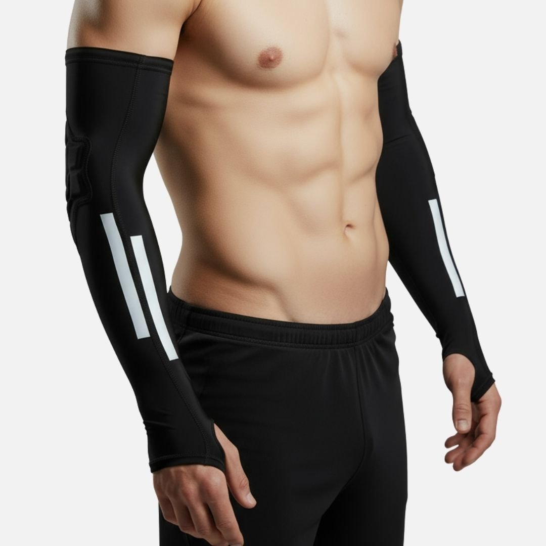 Elite Pro Arm Protection Sleeve with Elbow Pad & Reflector - Hullabaloo