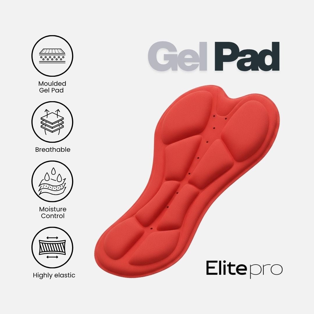 Elite Pro Cycling Shorts with Reflectors – No Pad | Foam - Padded | Gel - Padded - Hullabaloo