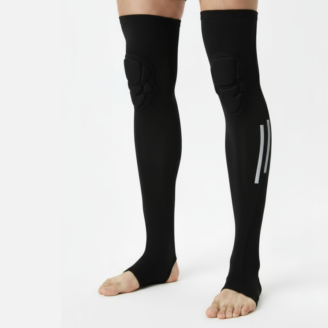 Elite Pro Knee Pad Leg Protection Sleeve with Reflectors - Hullabaloo